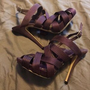 Strappy purple heals